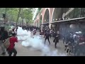 درگیری ماموران پلیس فرانسه با شرکت‌کنندگان در راهپیمایی روز جهانی کارگر