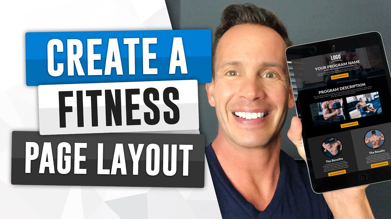 How to Create a Web Page Layout for a Fitness Business in Sketch