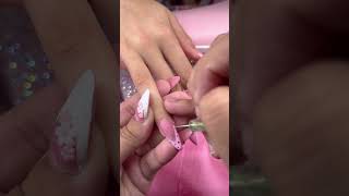 Watch me do an 11 year olds nails😨😨 #acrylicnails #nailsnailsnails