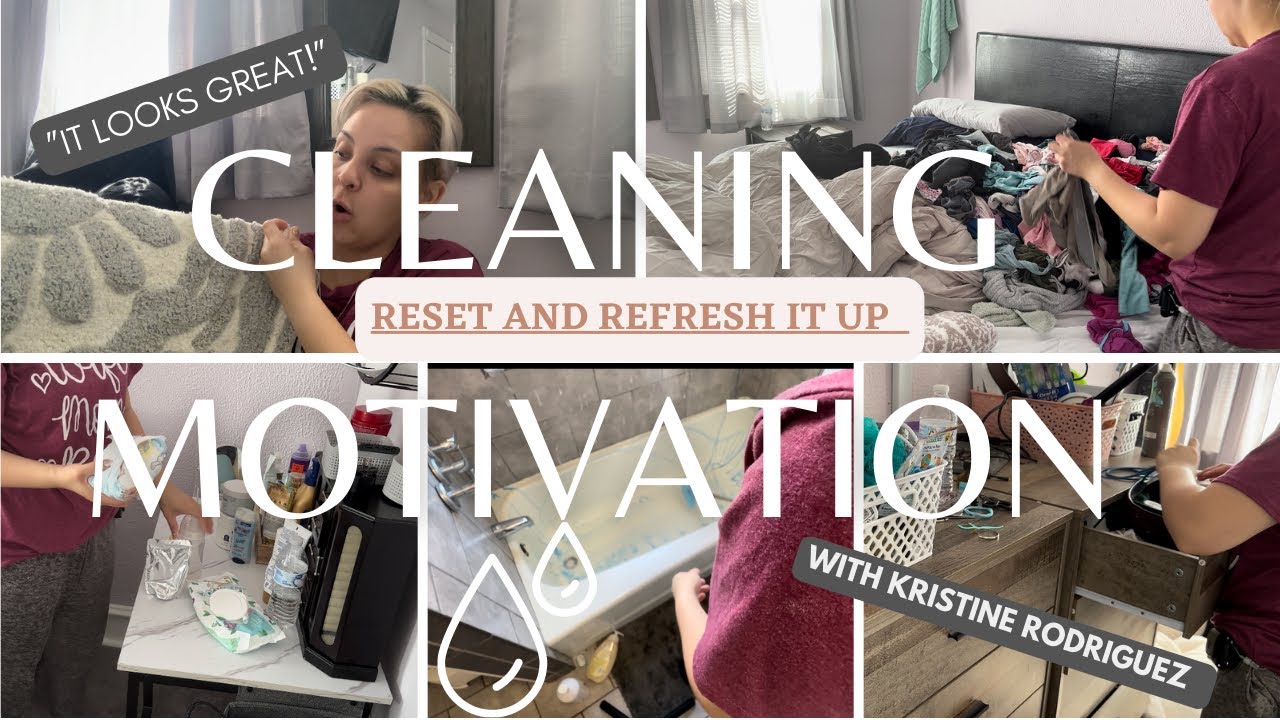 Reset and refresh// Join me// cleaning motivation