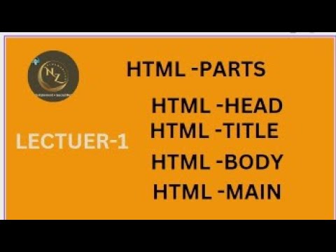 html parts,html tags ,html head,body and title - YouTube