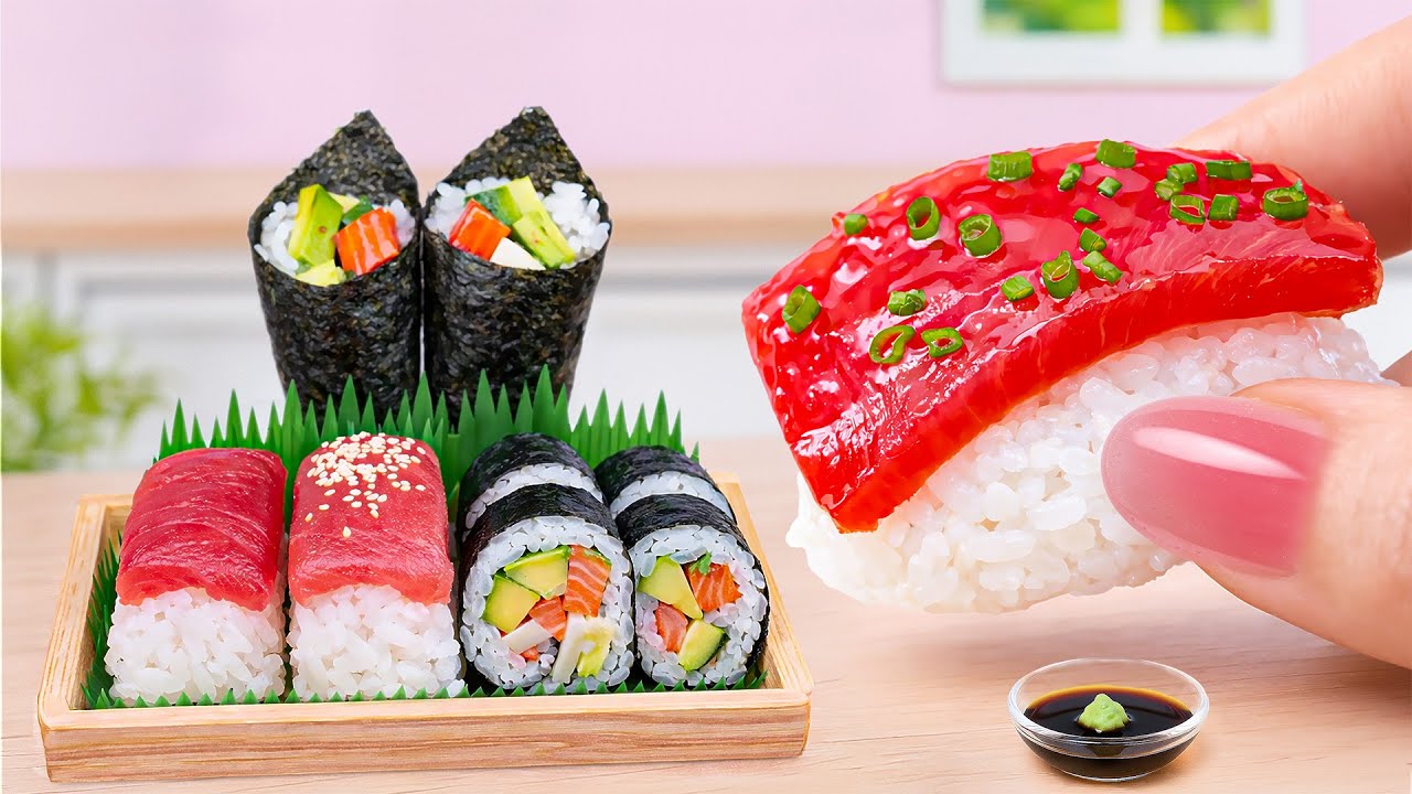 Amazing Miniature Crispy California Sushi Rolls 🍣| Mini Cooking