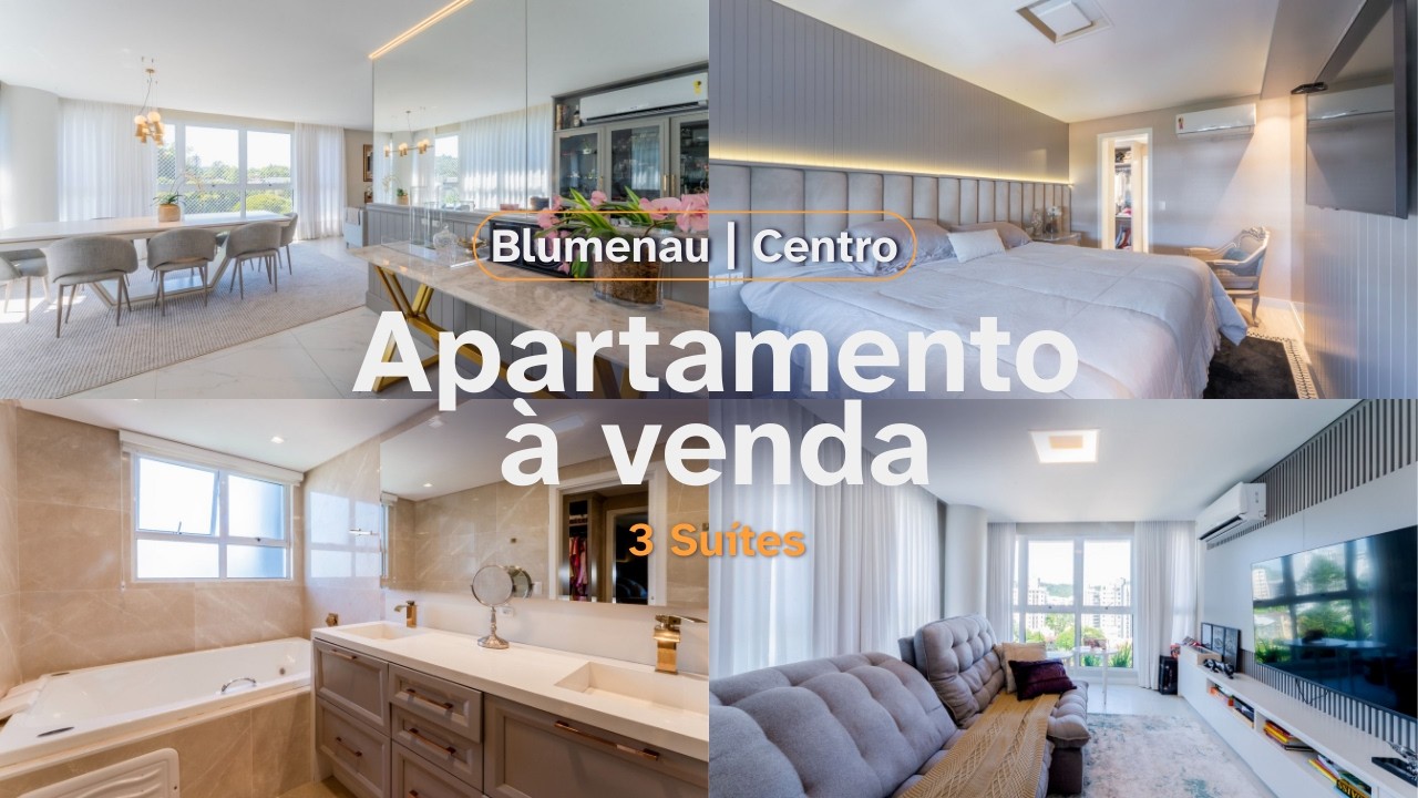Apartamento à venda com 3 suítes, 198m² no bairro Bom Retiro em Blumenau/SC