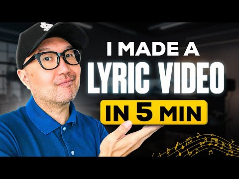 How to make a Lyric Video in 5 mins 2024 (FREE KIT)