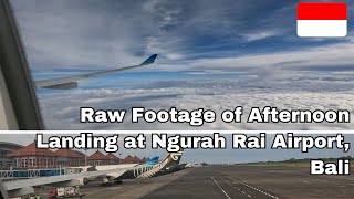 Jaw-Dropping Landing at Bali Ngurah Rai Airport - Raw Footage