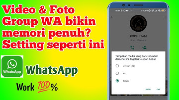 Cara agar gambar dan video whatsapp tidak tersimpan otomatis #tutorialatigaschannel