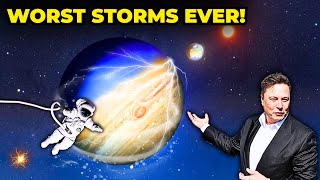 The MOST Violent Storms in Our Solar System Are on Jupiter and Neptune
