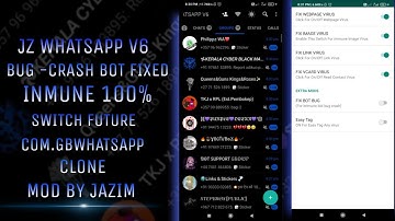 Jz WhatsApp V6 | Immune Anti Virtex | Clone | Secondario | Imunne Bot bug | Fast send | Switch mode