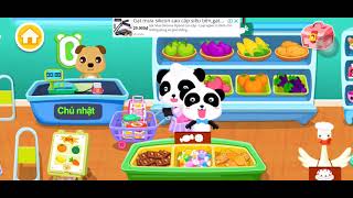 Babybus  Trò chơi gấu trúc đi siêu thị, trò chơi vui nhộn cho bé screenshot 5
