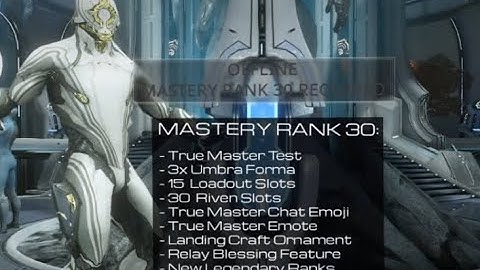 Rewards for reaching Mastery Rank 30 | What happens after Mastery Rank 30 | Warframe Devtalk