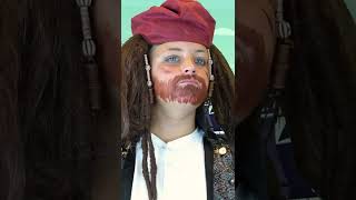 Pirate Face Paint Tutorial | BEST Halloween Face Paint Designs for Kids #shorts #facepaint