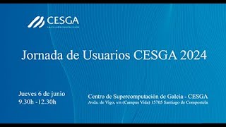 1 y 2. Lois Orosa, director del CESGA e Ignacio López, en la Jornada de Usuarios CESGA 2024