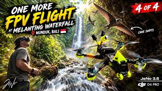 ONE MORE FPV FLIGHT AT MELANTING WATERFALL | Munduk, Bali 🇮🇩 | JeNo 3.5 + DJI O4 Pro | Flight 4 of 4
