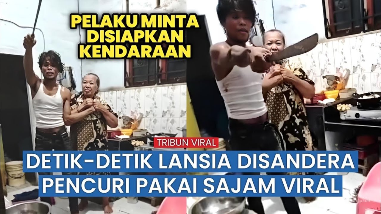 Viral, Detik-Detik Menegangkan Penyelamatan Ibu yang Disandera Pencuri di Labuhanbatu