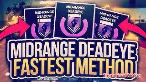 NBA 2K18- HOW TO GET MIDRANGE DEADEYE IN 15 MINUTES. FASTEST METHOD IN THE GAME