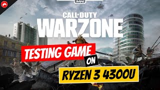 Call of Duty : Warzone - Ryzen 3 4300U - Gaming Test - Lenovo Ideapad Slim 3