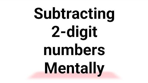 Subtracting double digit numbers in mind quickly| Mental Math trick, #shorts #mathhack #viral