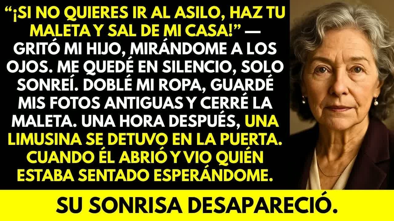 Mi hijo me echó de casa; cuando vio la limusina que vino a buscarme, su sonrisa desapareció