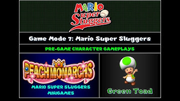 ChrisVortexx98 Mario Super Sluggers Character Gameplay Preview 7: Green Toad
