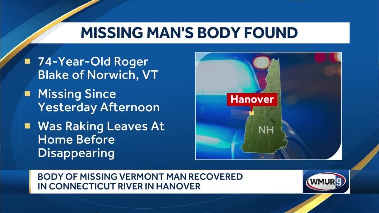 Missing Vermont man's body found in Connecticut River - YouTube