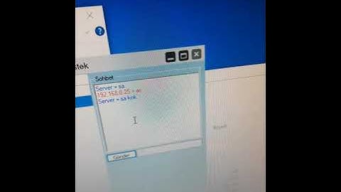 C# ile Teamviewer Yapımı. Soket Programlama. Sohbet chat