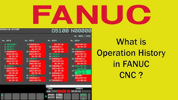 Operation History in FANUC CNC