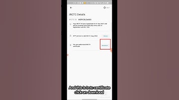 Download authorised IRCTC certificate form travel union