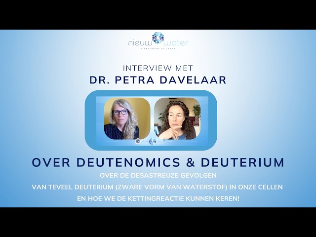 Nieuw Water interview met Petra Davelaar over Deuterium & Deutenomics
