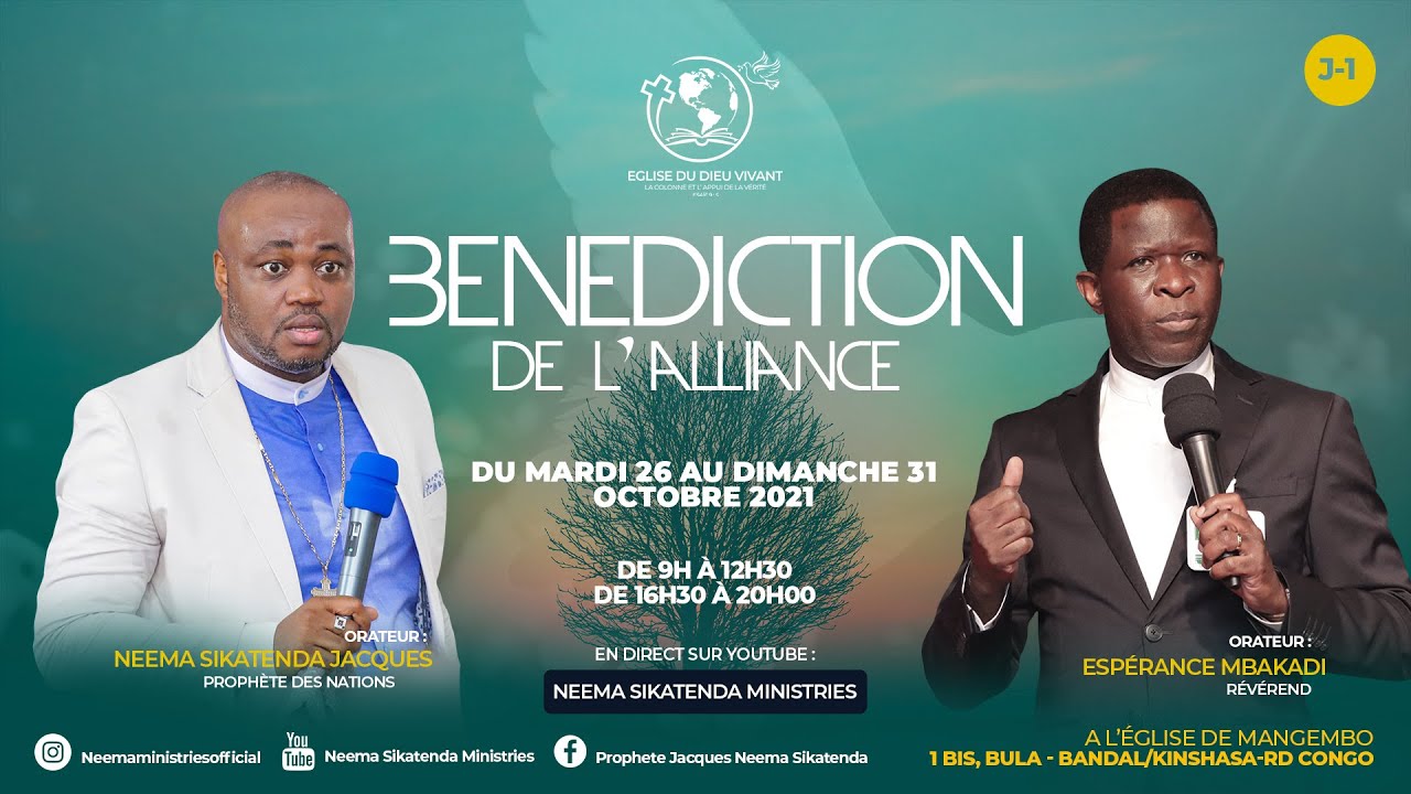 Bénédiction de l'alliance | Jour 1 |Prophète Neema Sikatenda | Révérend Esperance Mbakadi