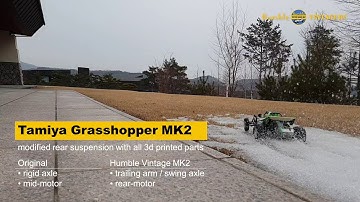 Tamiya grasshopper upgrade mk2 test run!