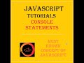 JavaScript Console Statements - Tutorial - UI UX Docs Shorts5