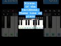 Pirates of the Caribbean.Theme tone on piano #piano