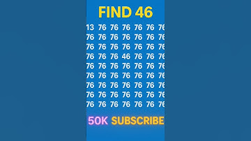 FIND THE ODD NUMBER 👉46 #challenge #quiz #puzzle #emojichallenge #ढूंढो #iqtest #shortsfeed #viral