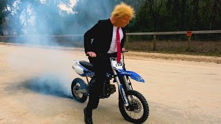 Trump vs Chinese Dirt Bike 🤣