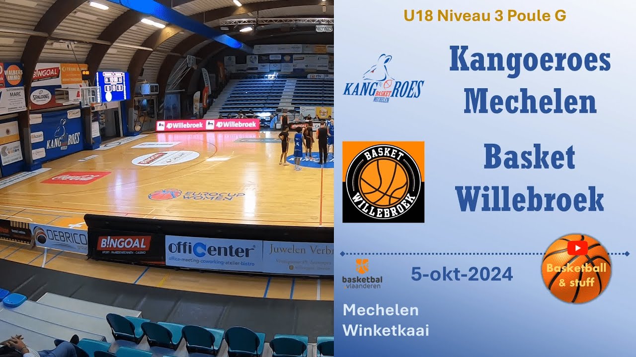 2024-10-05 Kangoeroes Mechelen - Basket Willebroek - U18B