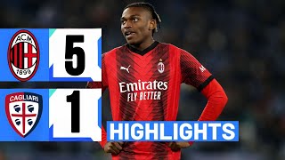 AC Milan vs Cagliari  | 5-1| Gli Highlights | Lega Serie A 2023/24