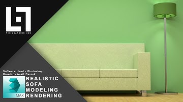 SOFA AND LAMP MODELING AND PHOTO-REALISTIC RENDERING || 3DS MAX AND V-RAY 3.5 TUTORIAL TEASER