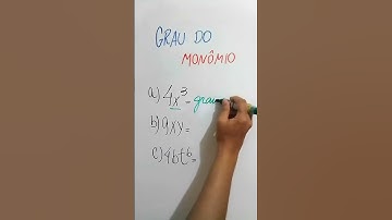 #shorts | Grau do monômio @AyrtonCastroMachado