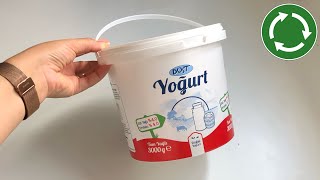 Don't Throw The Plastic Buckets Out! Amazing Recycling Idea! ASMR