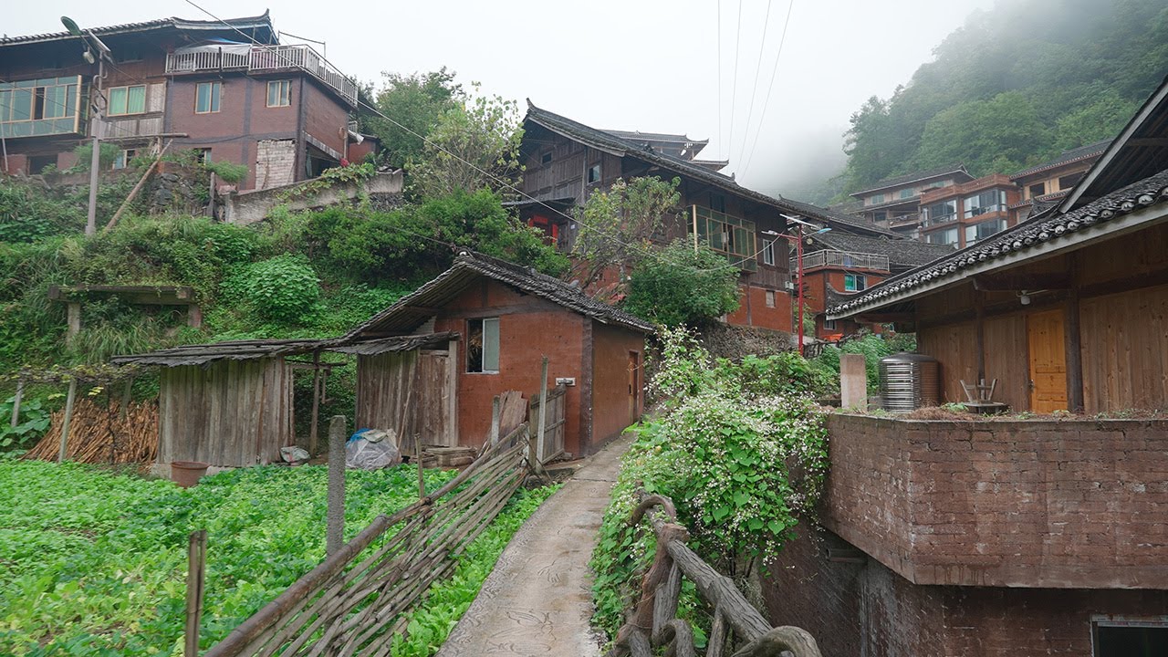 China rural village walk. Longtang Village龙塘村(2), Guizhou・4K