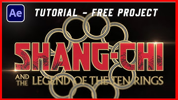 Shang Chi Title Recreated #15 | After Effects - Tutorial - Free Project - KvN