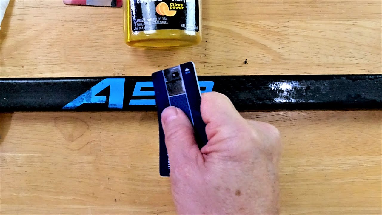 How to Clean Hockey Sticks 1 Minute DIY YouTube