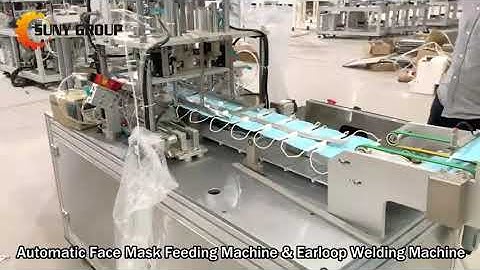 Automatic Face Mask Feeding Machine & Earloop Welding Machine