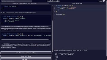Use Multiple Conditional (Ternary) Operators with JavaScript FreeCodeCamp.Org