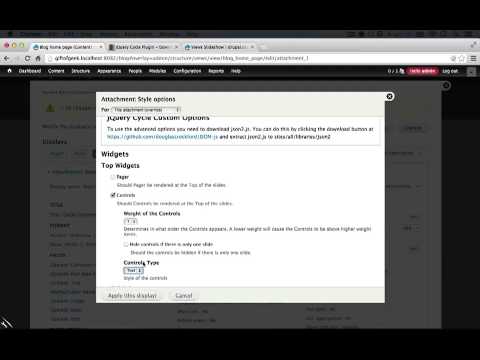 213. How the pager and controls widget settings work in Views Slideshow (a Drupal how-to)