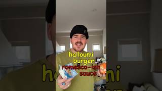 Download Lagu HALLOUMI BURGER W ROMESCO-ISH SAUCE #cooking #halloumi MP3