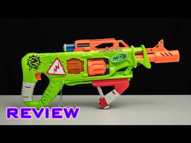 NERF Zombie Strike Series CONTRACTOR Blaster with Light and Sounds FX, –  JNL Trading