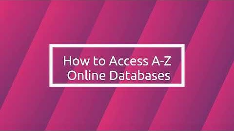 How to Access A Z Online Databases (Universiti Malaya Library)