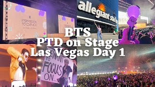 BTS PERMISSION TO DANCE ON STAGE CONCERT | Las Vegas Day 1 Fancam/Vlog [4K]