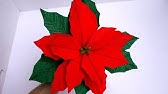 DIY Poinsettia Flower Tutorial Christmas Decorating part 01 - YouTube